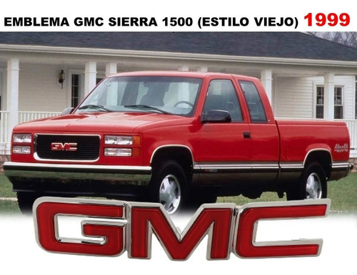 Emblema Parrilla Gmc Sierra 1500 (estilo Viejo) 1999. Foto 2
