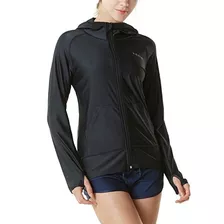 Tm-fsz02-blk_x-large Tesla Women's Upf 50+ Hoodie Zip Front 