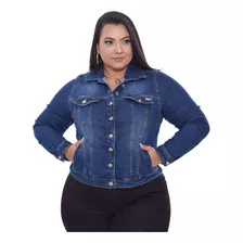 Jaqueta Jeans Regular Plus Size