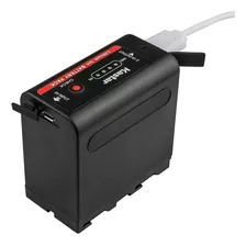 Batería Power Bank Usb Kastar Np-f980 Con Led 8700ma/h