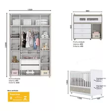 Quarto Infantil Com Guarda Roupa Maçã Do Amor Casa 812