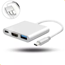 Adaptador Usb Tipo C Hdmi 4k Thunderbolt Usb3.0 Para Macbook