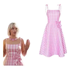 Disfraz De Barbie Para Adulto Cosplay Vestido Rosa A Cuadros Tik Tok 2023
