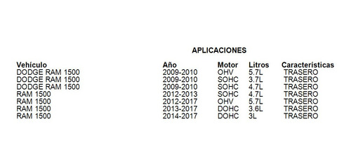 Amortiguador Trasero Ram 1500 2013 3.6l Mopar Foto 4