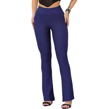 Calça Flare Bandagem Bailarina Feminino Cintura Alta Grosso 