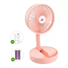 Ventilador De Mesa Portátil Usb Recargable 