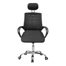 Sillón Ejecutivo Oficina Mesh + Apoya Cabeza Negro 032bx