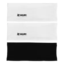 Testeira Headband Faixa De Cabeça Hupi Prime Kit 03 Branco E Cor Branco-preto