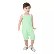 Jardineira Linho Bebe Infantil