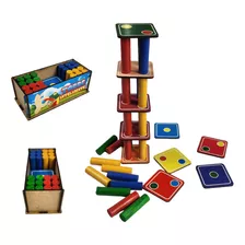 Jogo Puzzle Torre Inteligente Madeira Montessori Estratégico