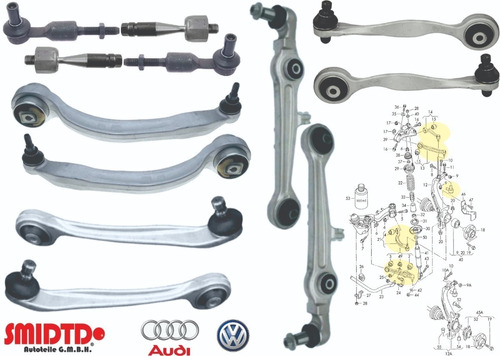 Kit Suspension Delantera Con Brazos Audi A4 2.8l V6 98-04 Foto 2