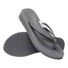 Chinelo Anabela Havaianas Wedges Fc Salto 3,5 Cm Berinjela