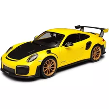 Miniatura Porsche 911 Gt 2 Rs Amarelo Maisto 1/24