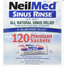 Sinus Rinse Limpeza Nasal Neilmed Refil 120 Sachês Usa