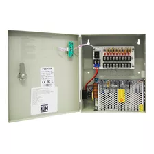 Fuente De Poder Caja Para 9cam Cctv 12v 10a Psb-1209 1.5a