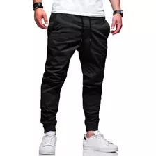 Calça Jogger Masculina Camuflada Jeans Com Punho Elástico