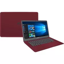 Notebook Positivo Bgh Motion Q232a Vermelha 14 , Intel Atom