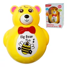 Brinquedo Infantil Urso Teimoso Musical Com Luz Da Guta Guti