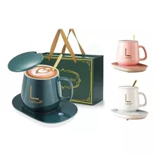 Taza De Café/té Con Calentador Eléctrico Cuchara Set Taza