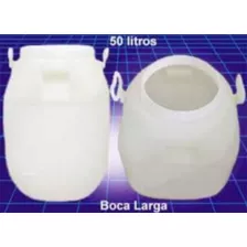 2 Bombona - Tambor - Tonel Plástico - Leiteira - 50 Litros
