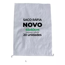 Kit 20 Sacos De Ráfia Novos 45x60 Entulhos, Ração Etc 30kg