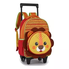 Mochila 23 Masculina Infantil Pequena Com 2 Rodinhas