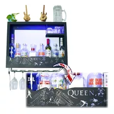 Cantina Queen Cava Moderna Led Freddie Mercury Porta Vinos Regalo Novio O Papa Bohemian Rhapsody Cantinera Minimalista