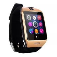 Nfc Bluetooth Smart Watch Hombres Q18 Con Cámara Facebook-or