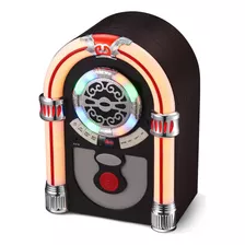 Ueme Jukebox De Mesa Retro Con Bluetooth, Radio Fm, Puerto .