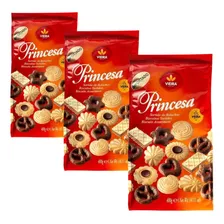 Biscoito Vieira Princesa 400g Kit 3 Unidades