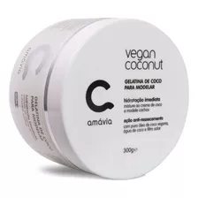 Gelatina Coconut Vegan Amavia Modeladora Hidrata Hair 300g