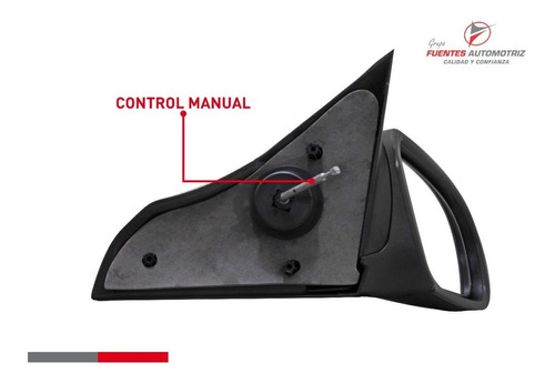 Espejo Lateral Derecho Control Manual Chevy C2 2005 2006 Foto 2