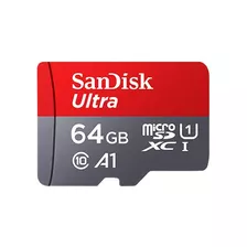 Cartão De Memória Sandisk Ultra 64gb Microsdxc Sdsquar-064g