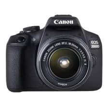 Canon Eos 2000d Dslr Color Negro Kit Con Lente