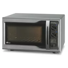 Horno De Mesa Eléctrico Fischer Hot Grill 24038 44l Plateado 127v