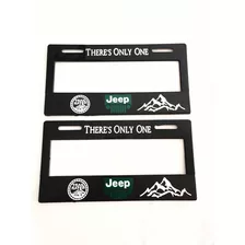 Par Porta Placas Autos Jeep Ancho (2 Piezas)