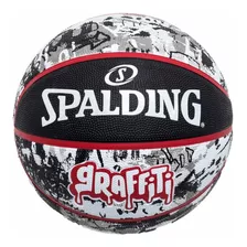 Bola De Basquete Spalding Graffiti Preto E Branco