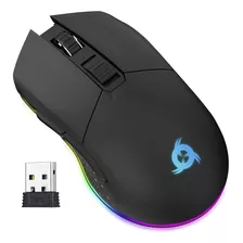 Klim Blaze - Mouse Inalámbrico Recargable Para Juegos Rgb .