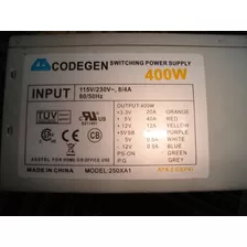 Fuente Atx 400wts Funcionando Codegen 28 Pines Sin Envios