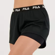 Short Fila Flow Elastic Feminino Preto