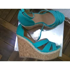 Sandalias C/plataforma,cassin,14cm Aprox. Altura,c/nuevas