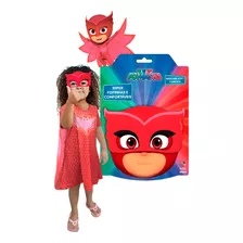 Fantasia Pj Masks Corujita Amaya Infantil Curta Com Máscara