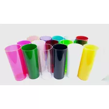 30 Copos Long Drink Diversas Cores. Até 2 Cores P/ Pedido.