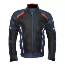 Chamarra Moto Mesh Protección Sm-meshtec Azul