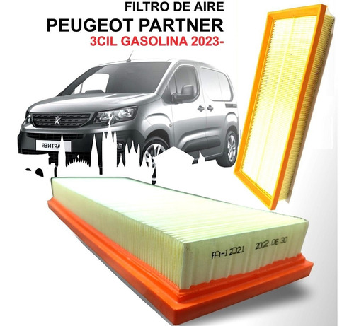 Filtro Aire, Peugeot Partner 2023, 1.2 3cil  Foto 3