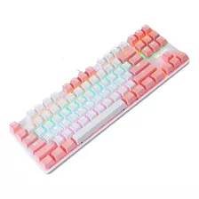 Teclado Mecánico Luminoso Con 87 Teclas Transparentes