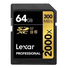 Tarjeta De Memoria Lexar Lsd64gcrb-2000r Professional 2000x 64gb