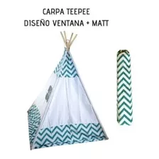 Carpa Tipi Teepee Zig Zag Con Manta Piso Y Bolso