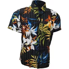 Camisa Social Masculina Floral Estampada Florida Top