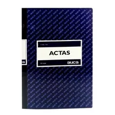 Libro De Actas Auca 50 Hojas Lineal Foliado